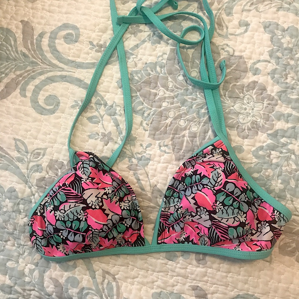 Pacsun Floral Padded Bikini Top